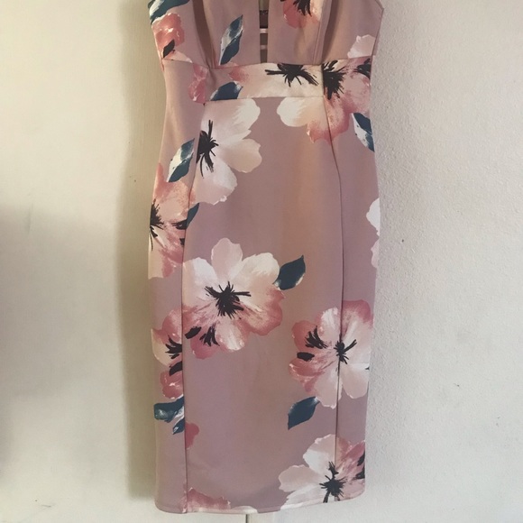 Purple floral dress - Picture 2 of 2